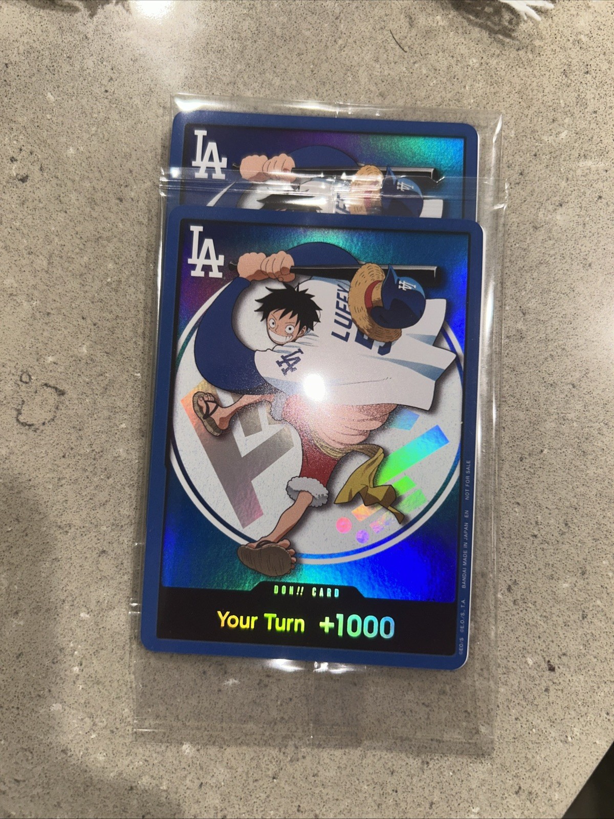 7/2/2026 Los Angeles Dodgers One Piece Night Monkey D Luffy Card sealed New Rare