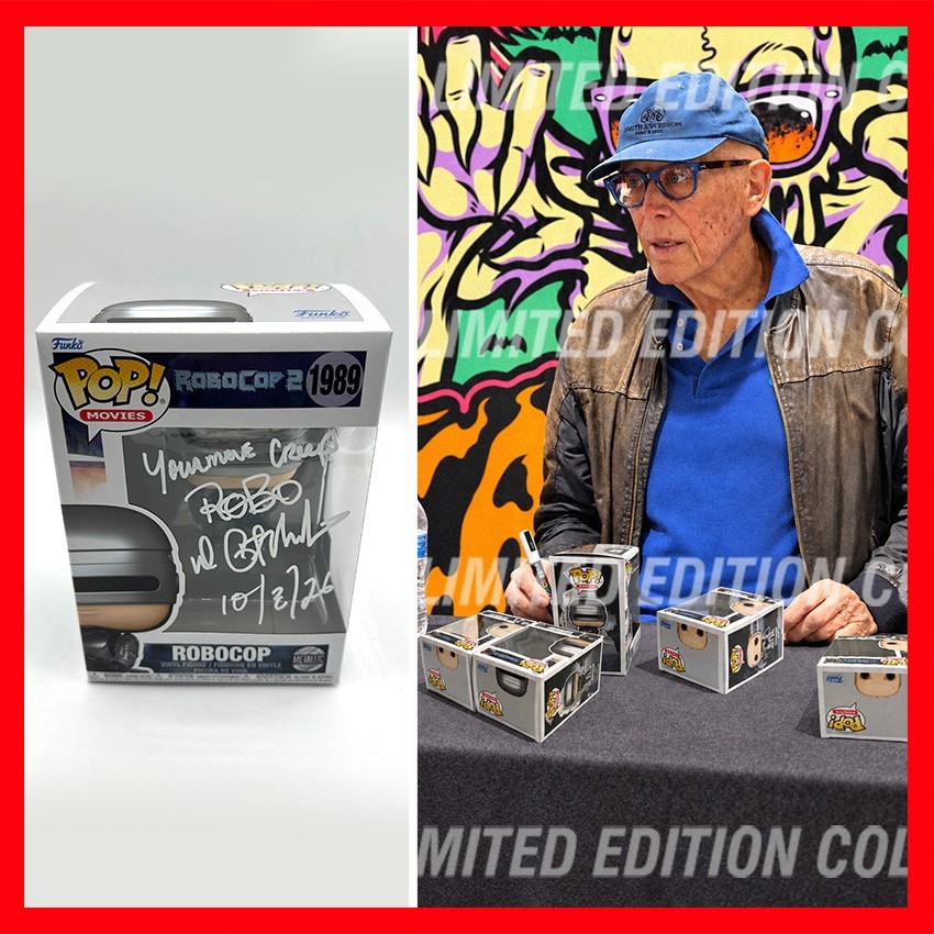 PETER WELLER SIGNED Robocop Funko POP #1989 