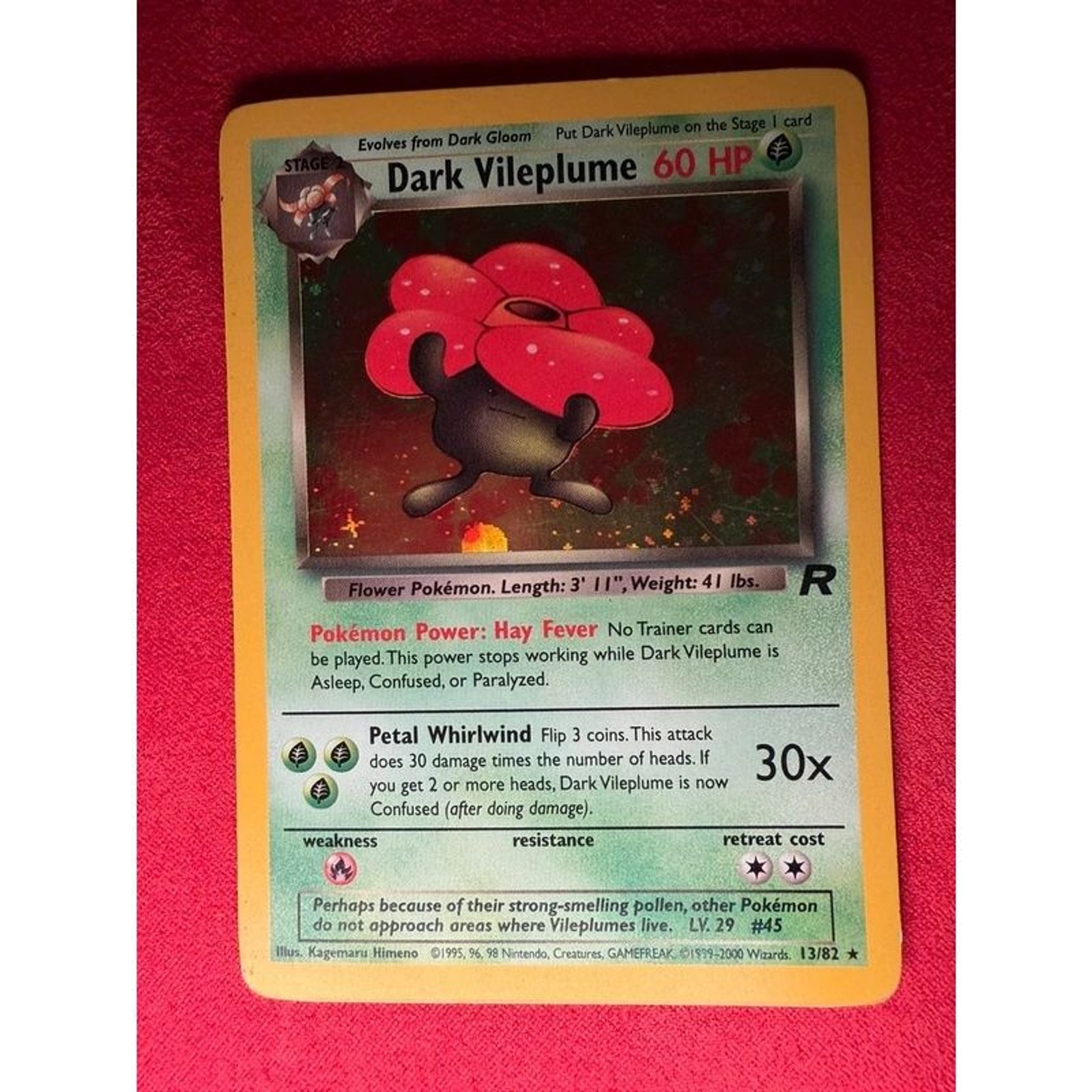 Dark Vileplume 13/82 Holo Team Rocket Dark Vileplume 13/82 Holo Team Rocket