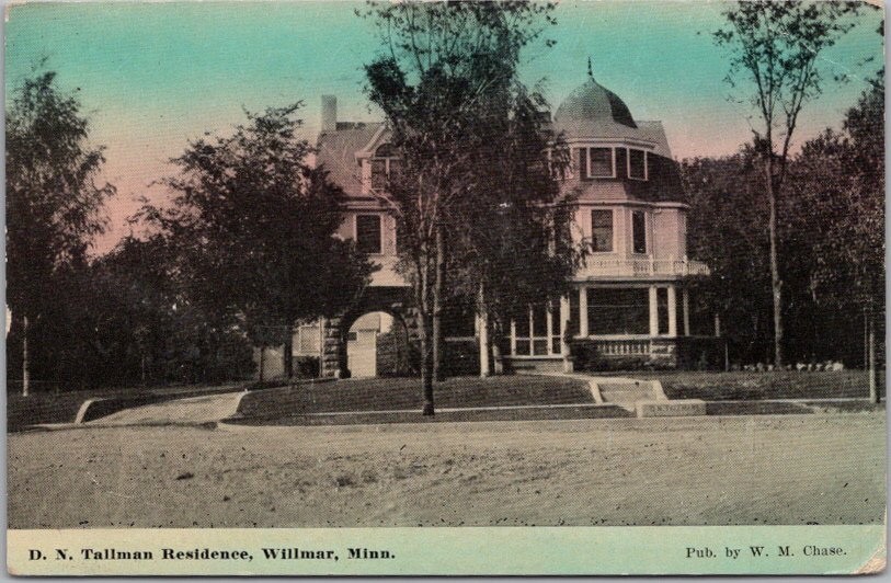 Vintage 1912 WILLMAR, Minnesota Postcard \