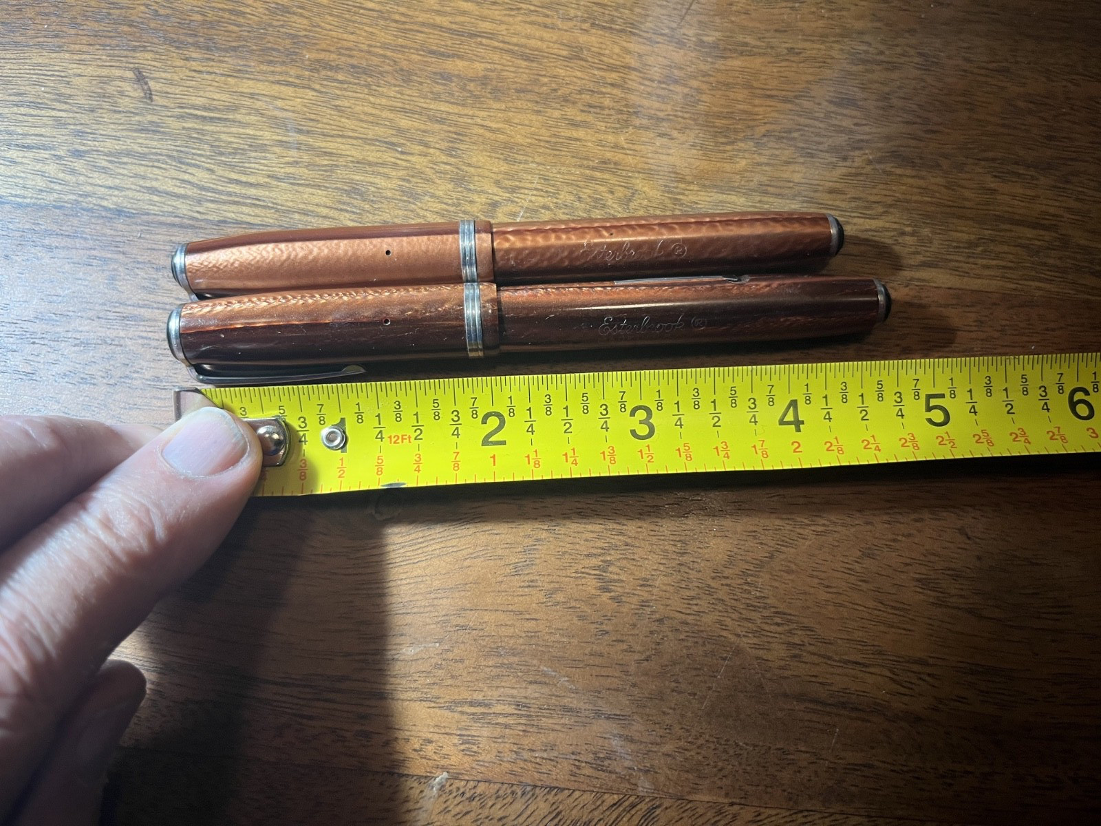 Vintage Esterbrook J & SJ Fountain Pen Lot Copper 9556 1550 Nibs Dip Tested
