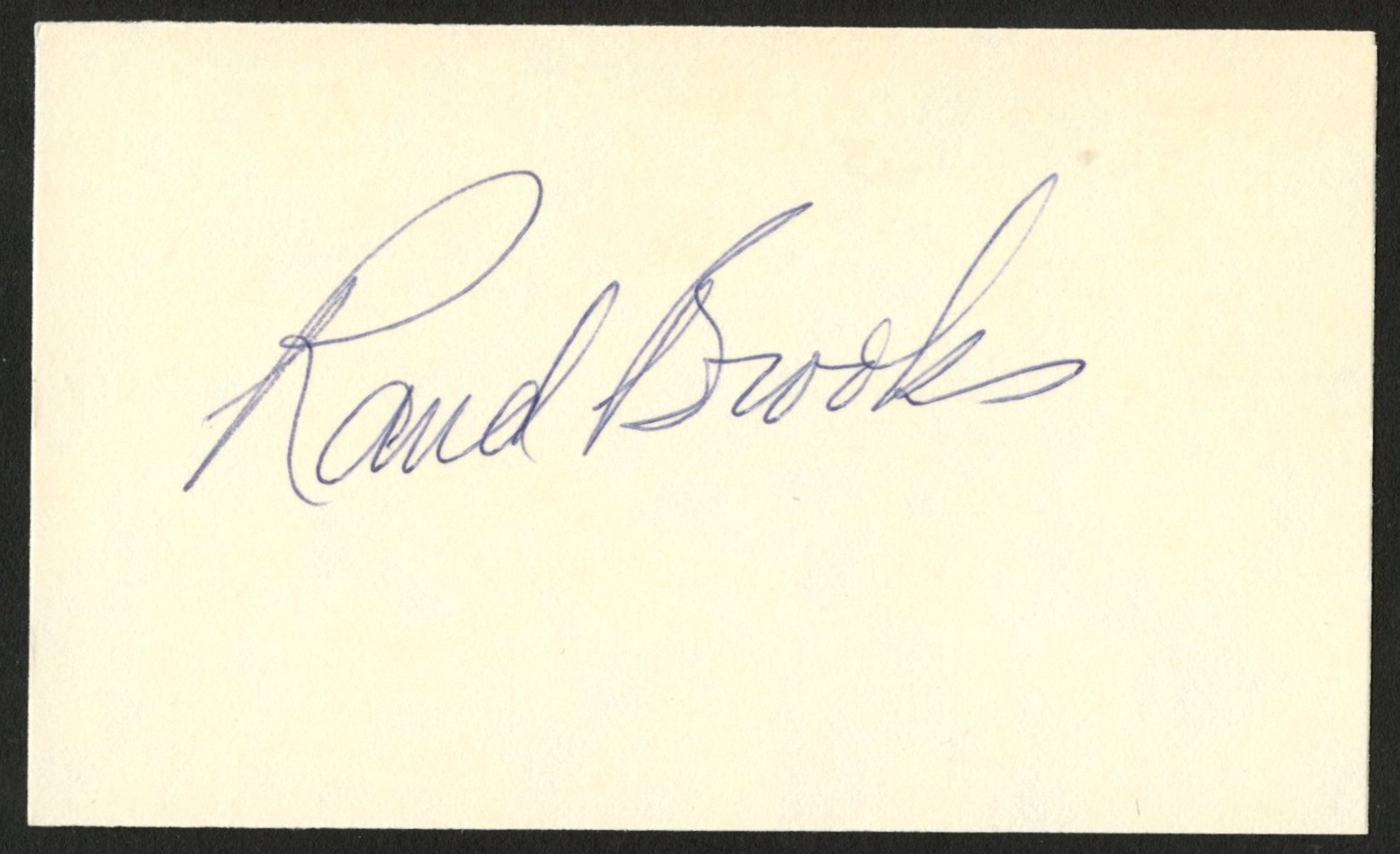 Rand Brooks d2003 signed autograph 3x5 cut Film and TV Actor C072 Rand Brooks d2003 signed autograph 3x5 cut Film and TV Actor C072