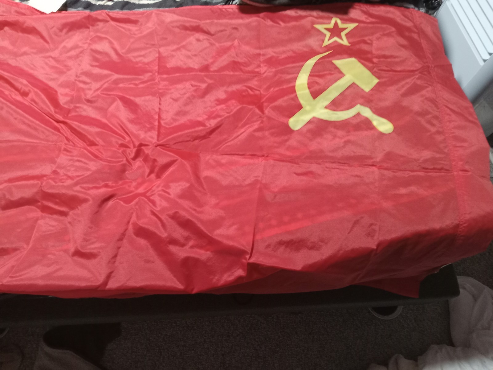 original cold war Russian SFR and Soviet flag and Republic Pin lot