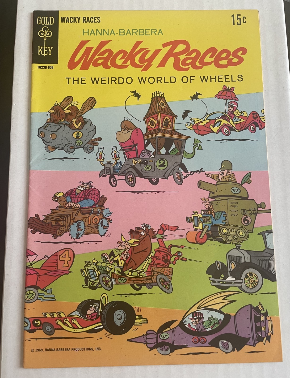 1969 GOLD KEY WACKY RACES #1 - FILE COPY