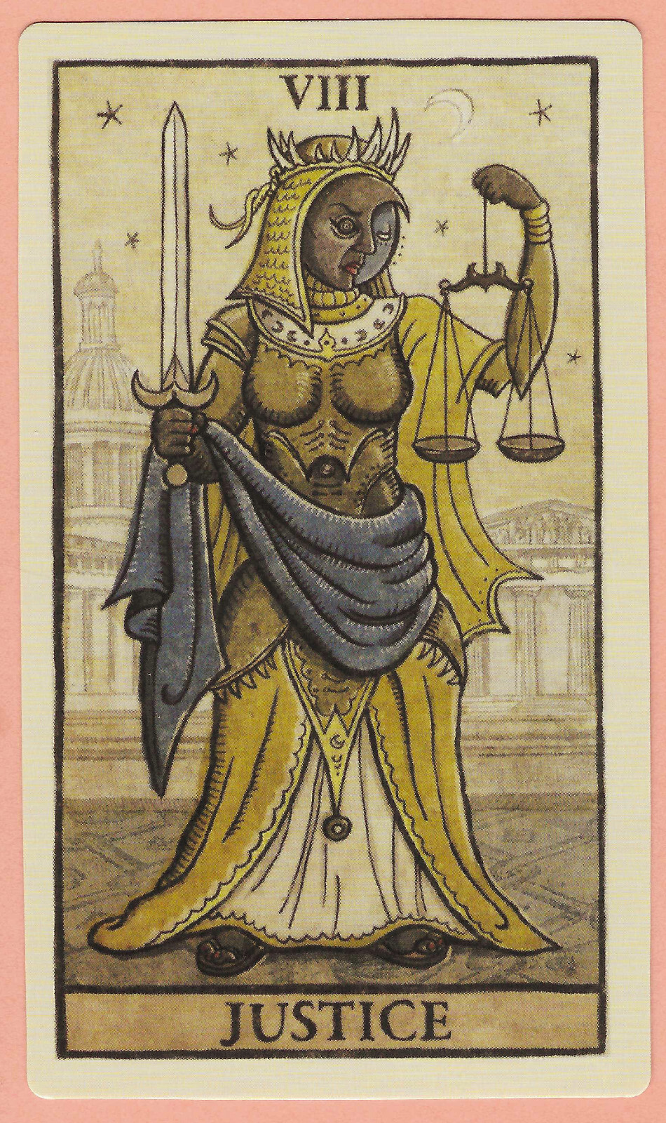 Justice, Major Arcana 8, Single Swap Tarot Card, Luna - Excellent+ Justice, Major Arcana 8, Single Swap Tarot Card, Luna - Excellent+
