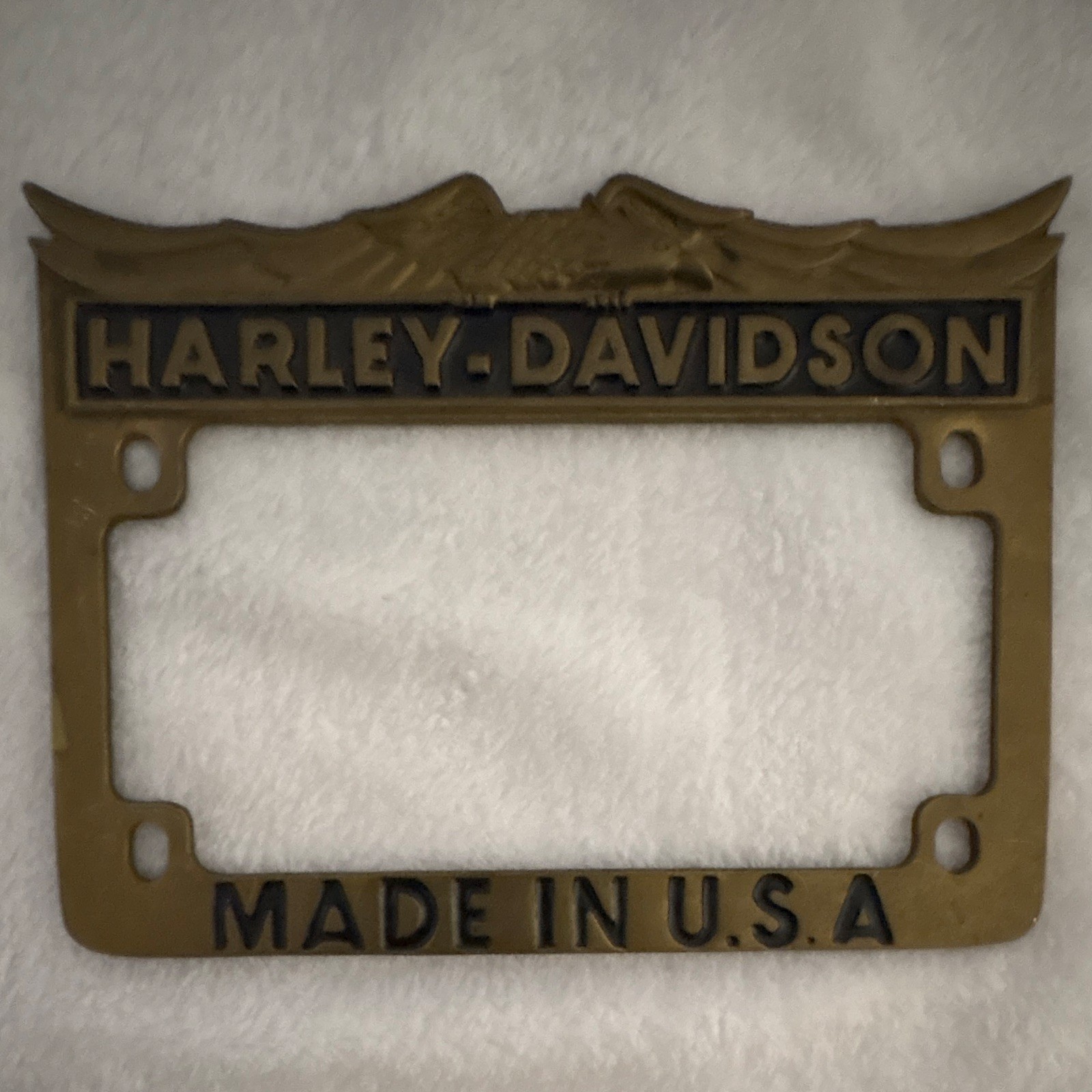 Vintage Harley Davidson Motorcycle License Plate Frame