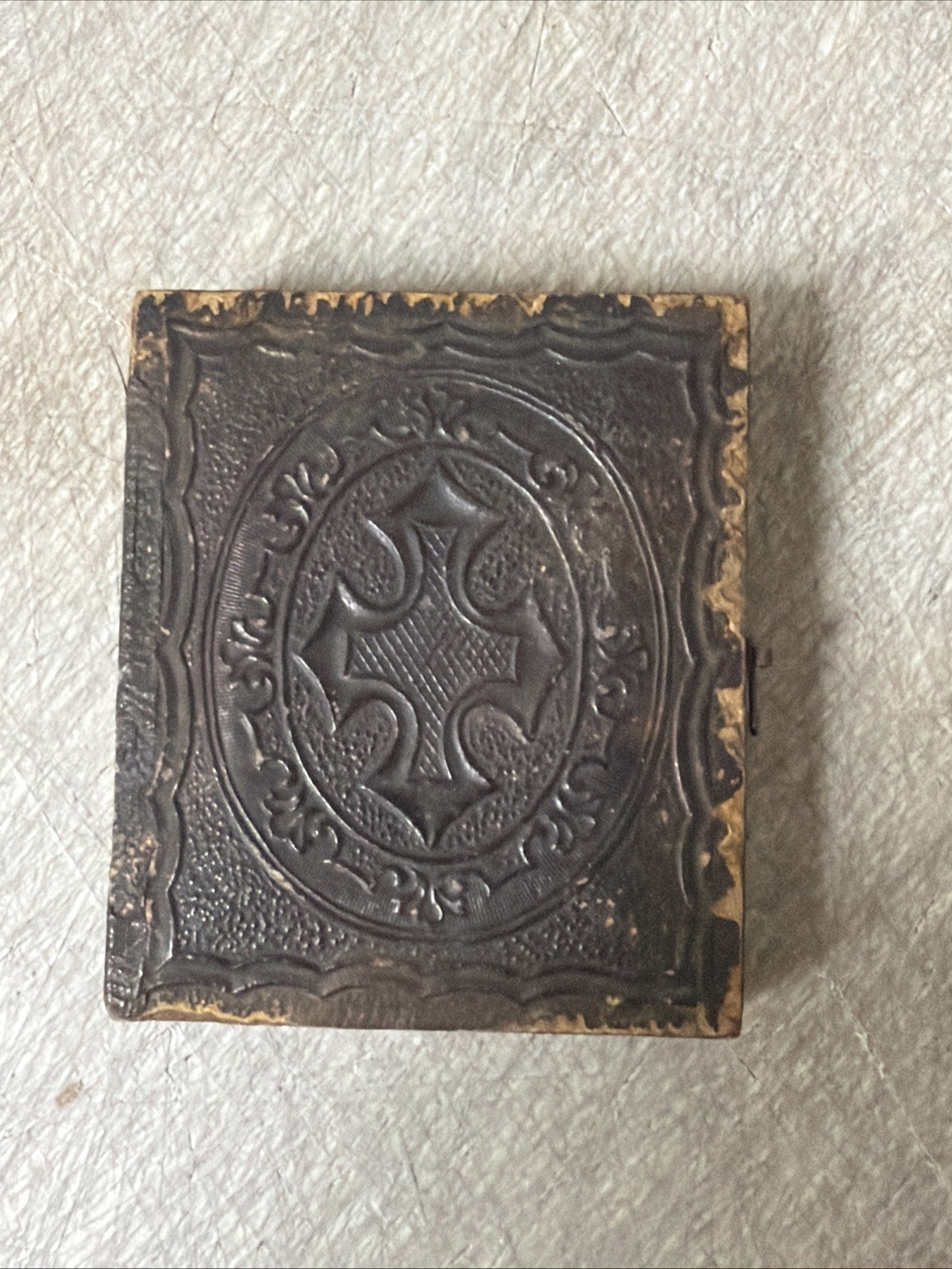Antique Civil War Era Photo Box Wood Antique Civil War Era Photo Box Wood