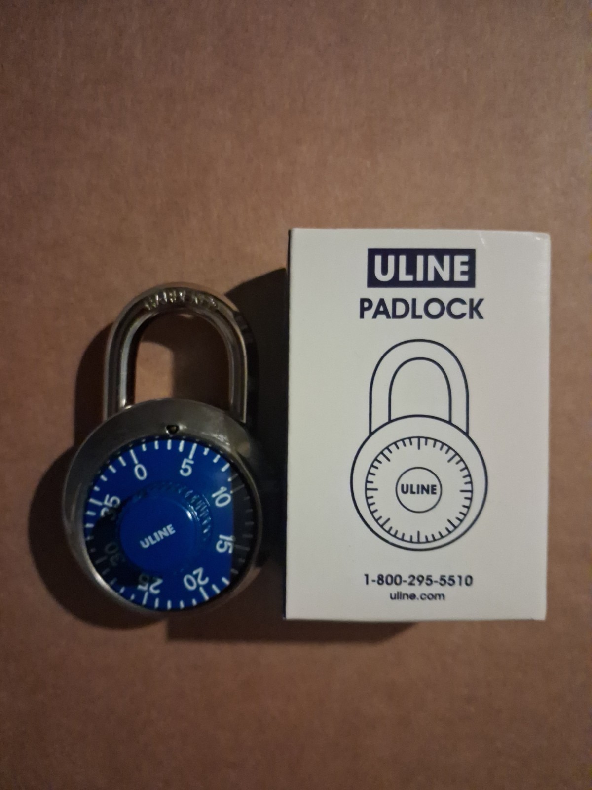 Uline H-7438BL Combination Padlock with Optional Key - 3⁄4\ Uline H-7438BL Combination Padlock with Optional Key - 3⁄4\