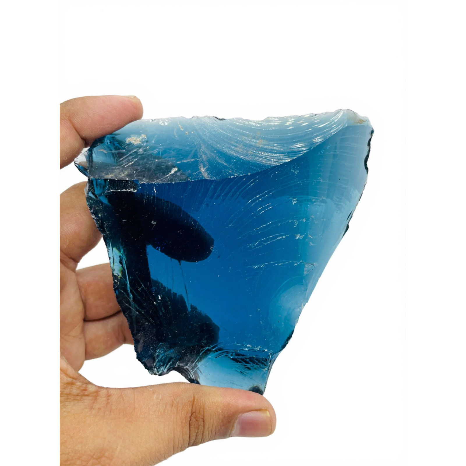 Blue Obsidian Rough Crystal 410-510CT | Raw Natural Gemstone for Jewellery