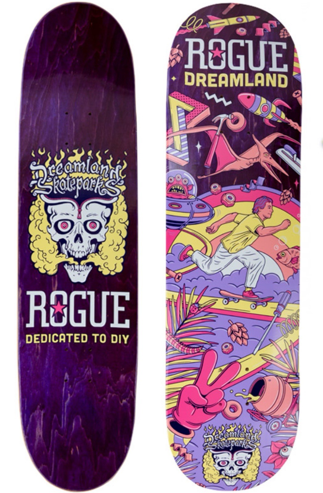 ROGUE DREAMLAND SKATEPARKS SKATEBOARD - NEW