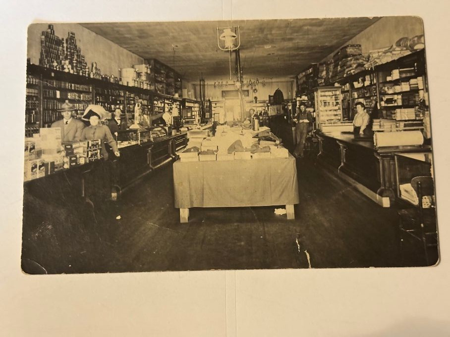 Antique General Store Interior RPPC Dry Goods Clothes Hardware Antique General Store Interior RPPC Dry Goods Clothes Hardware