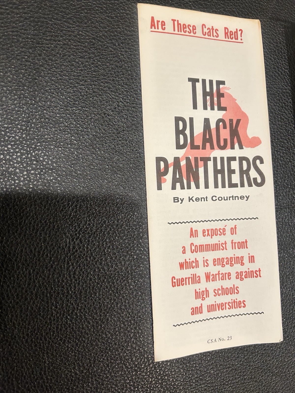 Vintage 1969 Black Panthers booklet ephemera propaganda Red communism VG Scarce Vintage 1969 Black Panthers booklet ephemera propaganda Red communism VG Scarce