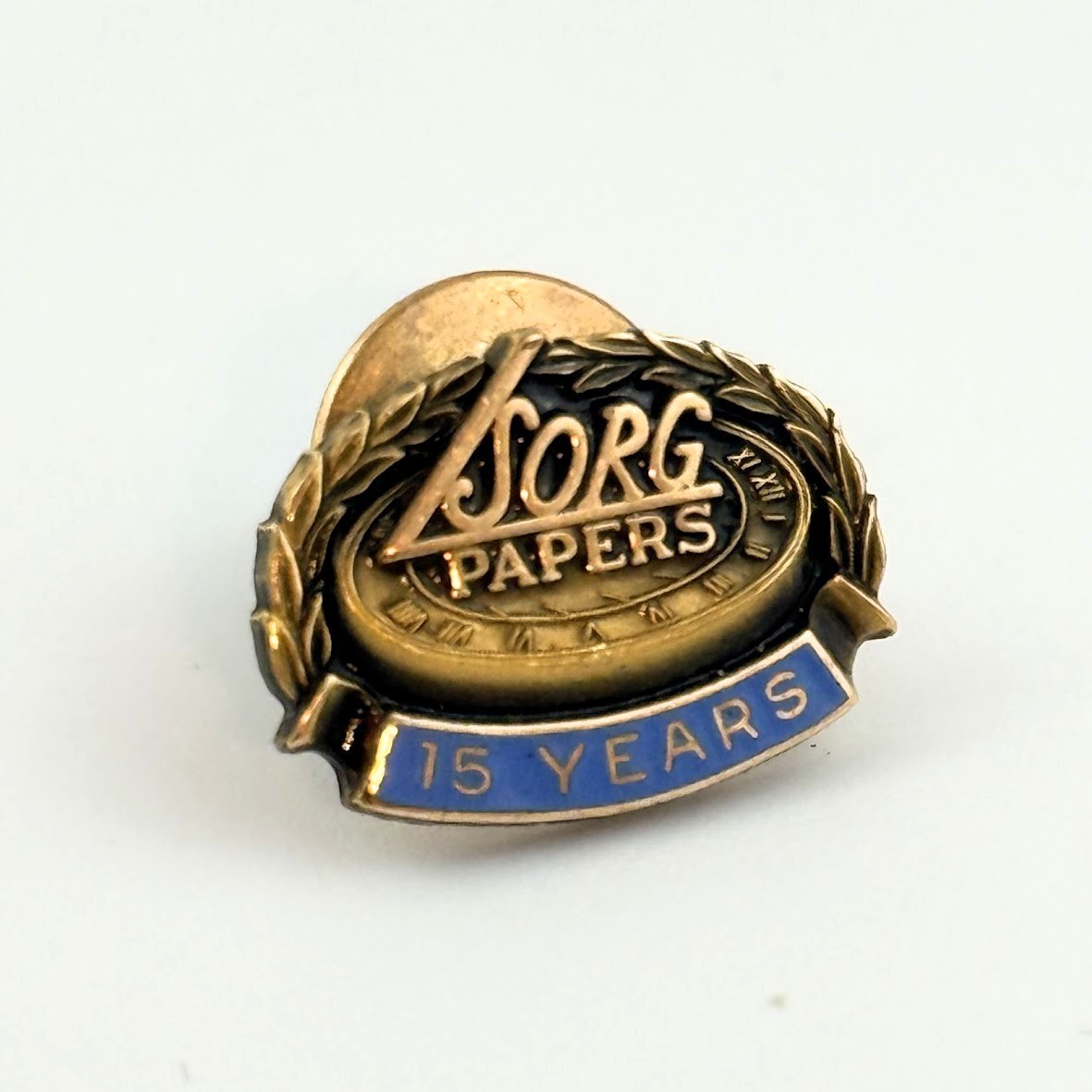 Vtg Sorg Paper Co Middletown Ohio Pin CTO 1/10 10K Gold Filled Employee Award