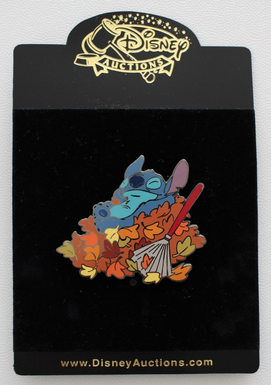 Disney Auctions Pin Stitch Autumn Leaves LE100 DA17335 Disney Auctions Pin Stitch Autumn Leaves LE100 DA17335