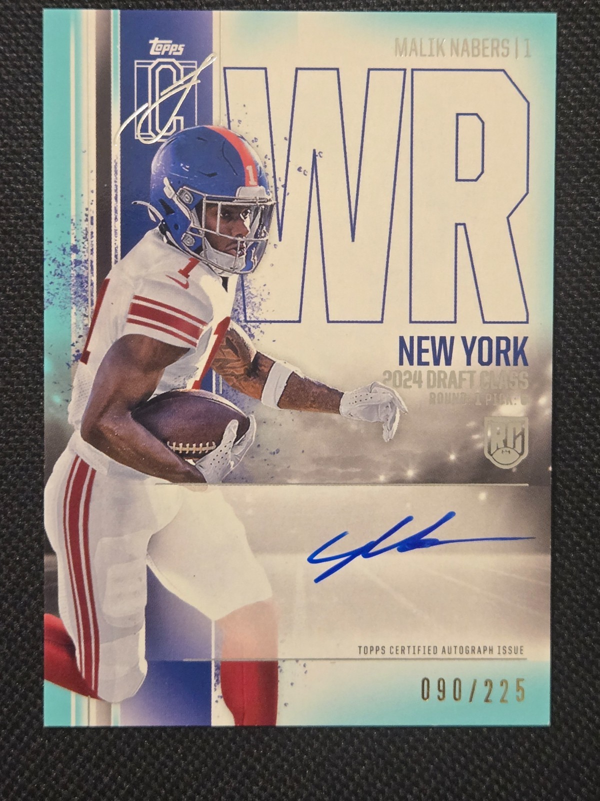 2024 Topps Signature Class Rookie Class Autographs Malik Nabers #RCA-MN #90/225