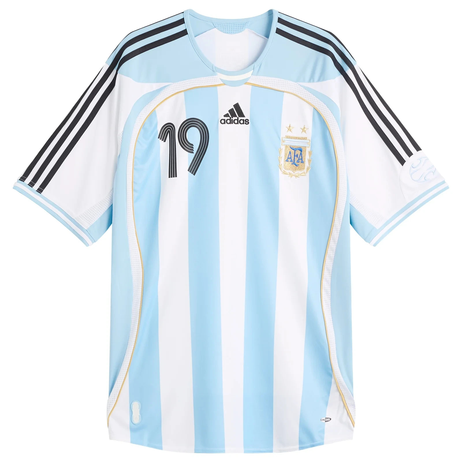 ADIDAS ARGENTINA - 2006 HOME MESSI JERSEY WHITE - SIZE M/L - JN3708 - NEW