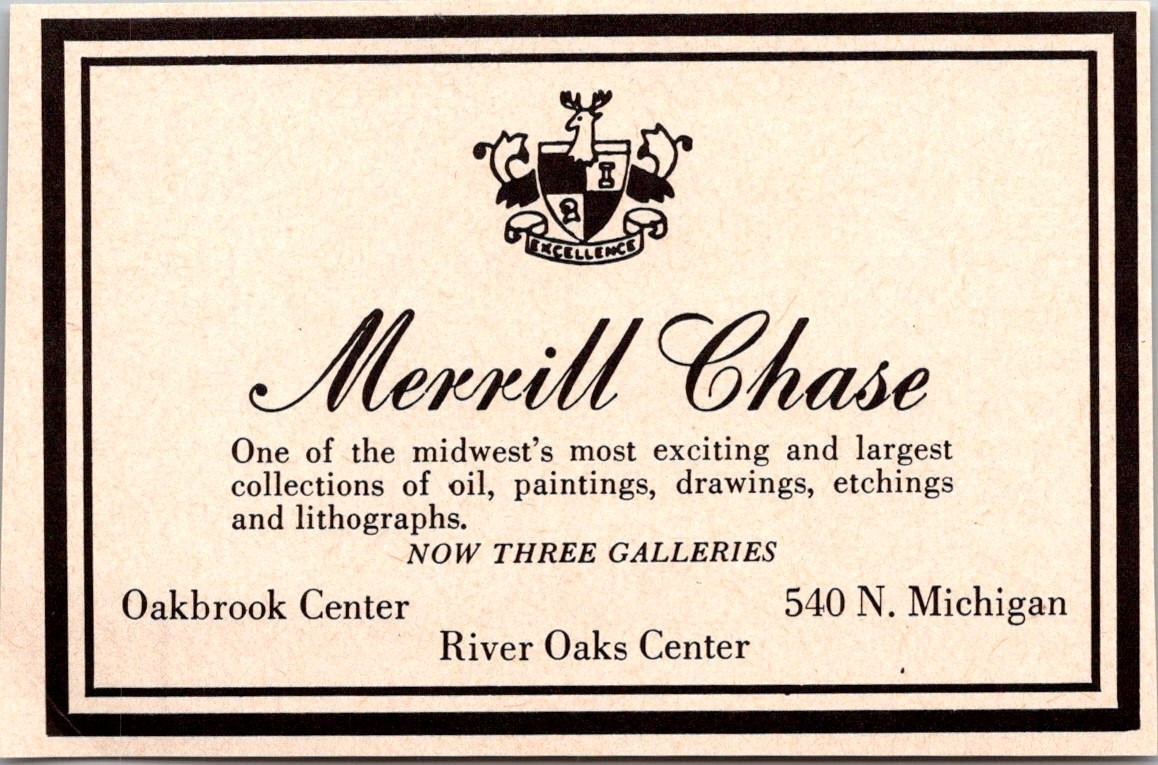 Merrill Chase Oakbrook Center River Oaks Center 540 N Michigan 1968 Ad 4AK8-M10