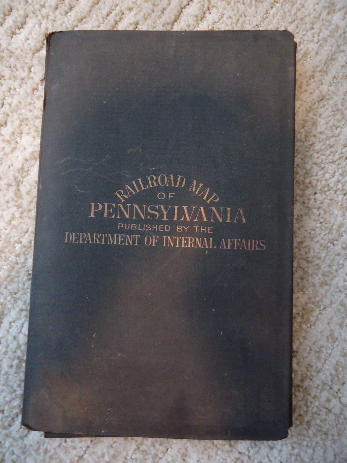 Large Original 1897 Railroad Map Pennsylvania Dept. of Internal Affairs Large Original 1897 Railroad Map Pennsylvania Dept. of Internal Affairs