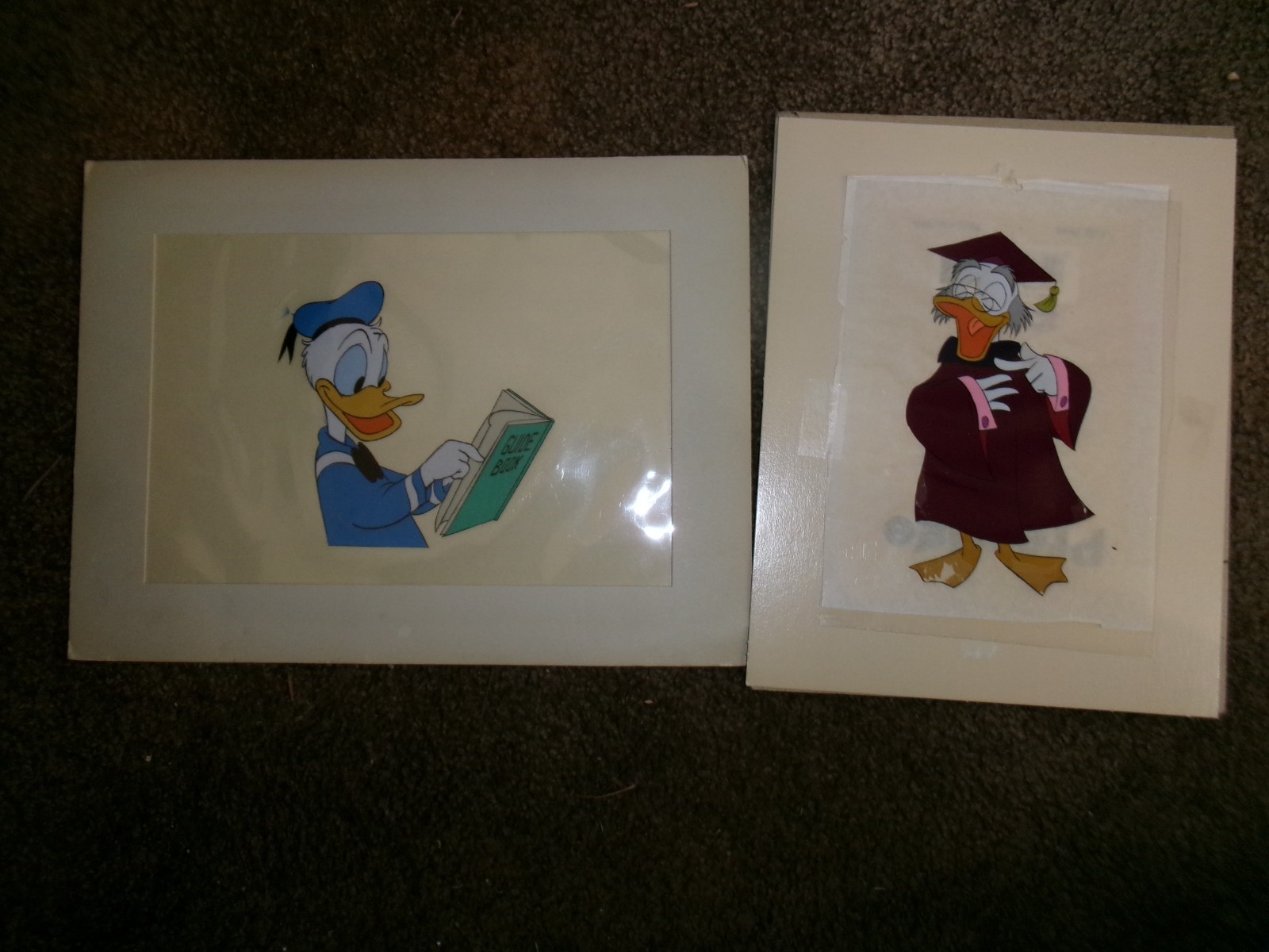 EARLY  DONALD DUCK CEL FROM 1959 OR EARLIER-+VON DRAKE CEL DISNEY PRODUCTION