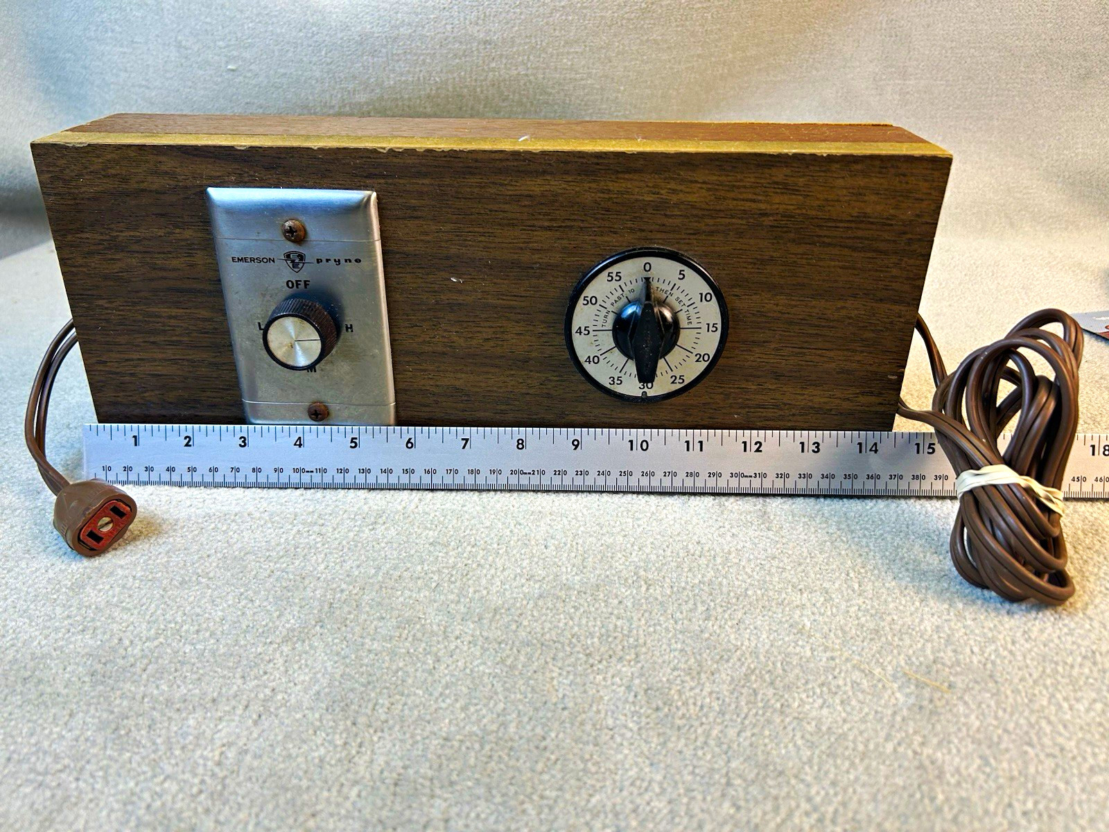 Vintage Emerson Pryne Fan Speed Controller & Industrial Timer Switch Test Box