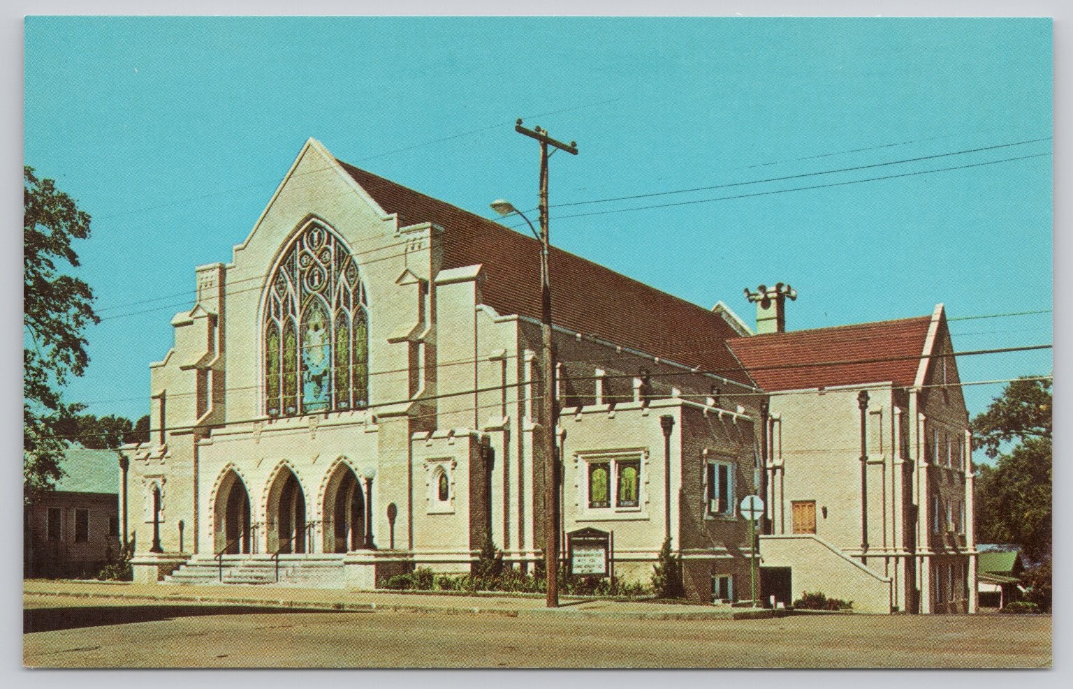 Centenary Methodist Church McComb Mississippi Vintage Chrome Postcard Centenary Methodist Church McComb Mississippi Vintage Chrome Postcard