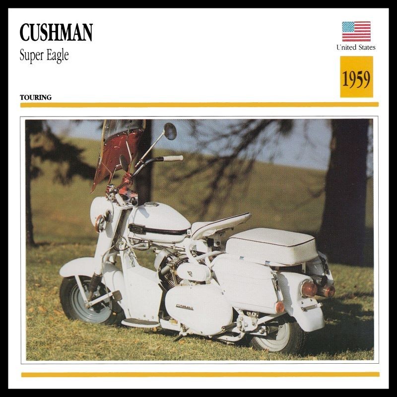 1959 Cushman Super Eagle Motor Scooter NEW METAL SIGN: 12\