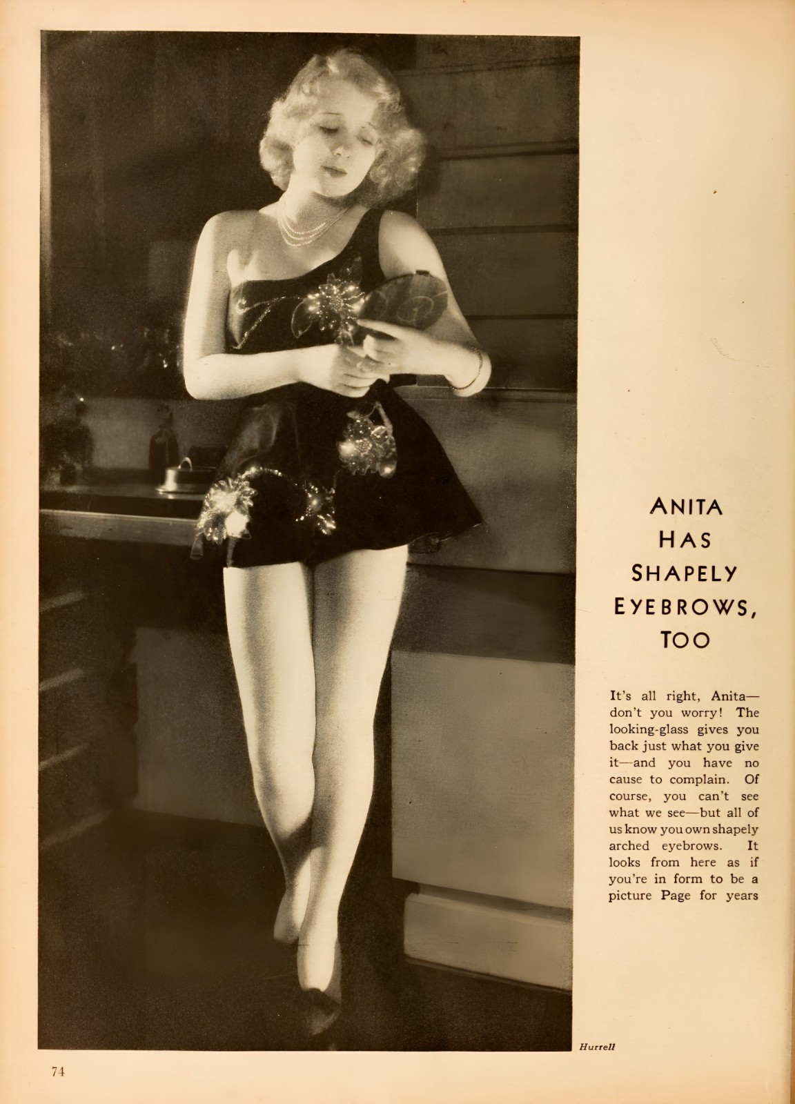 ANITA PAGE - Leggy  Screen Actor  1931 Image - 5 x 7 inch Photo Reprint