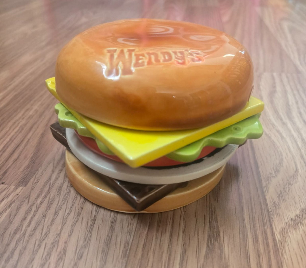 Vintage Wendy's Burger Hamburger Deli Ceramic Promotional Coaster Set VERY RARE Vintage Wendy's Burger Hamburger Deli Ceramic Promotional Coaster Set VERY RARE