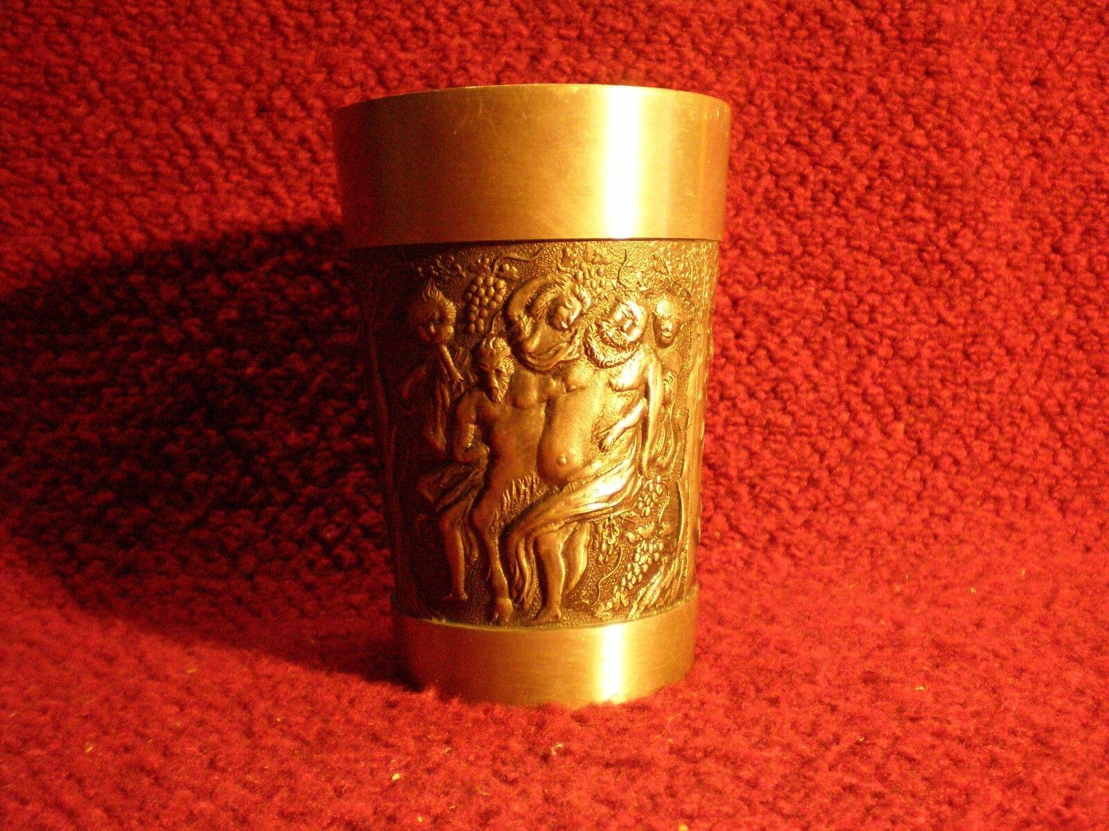 Vintage Pewter Cup Schacher Zinn Germany 4-1/4\