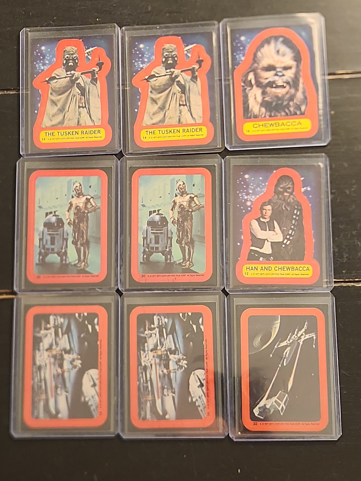  Star Wars 1977 Sticker Cards Lot 