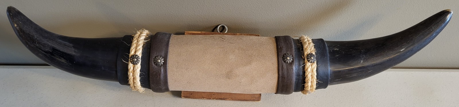 Vintage Mounted Steer Bull Horns 19