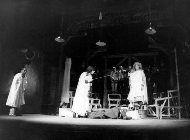 Italian actress Alida Valli performing Alberto Moravias tragedy Il- Old Photo