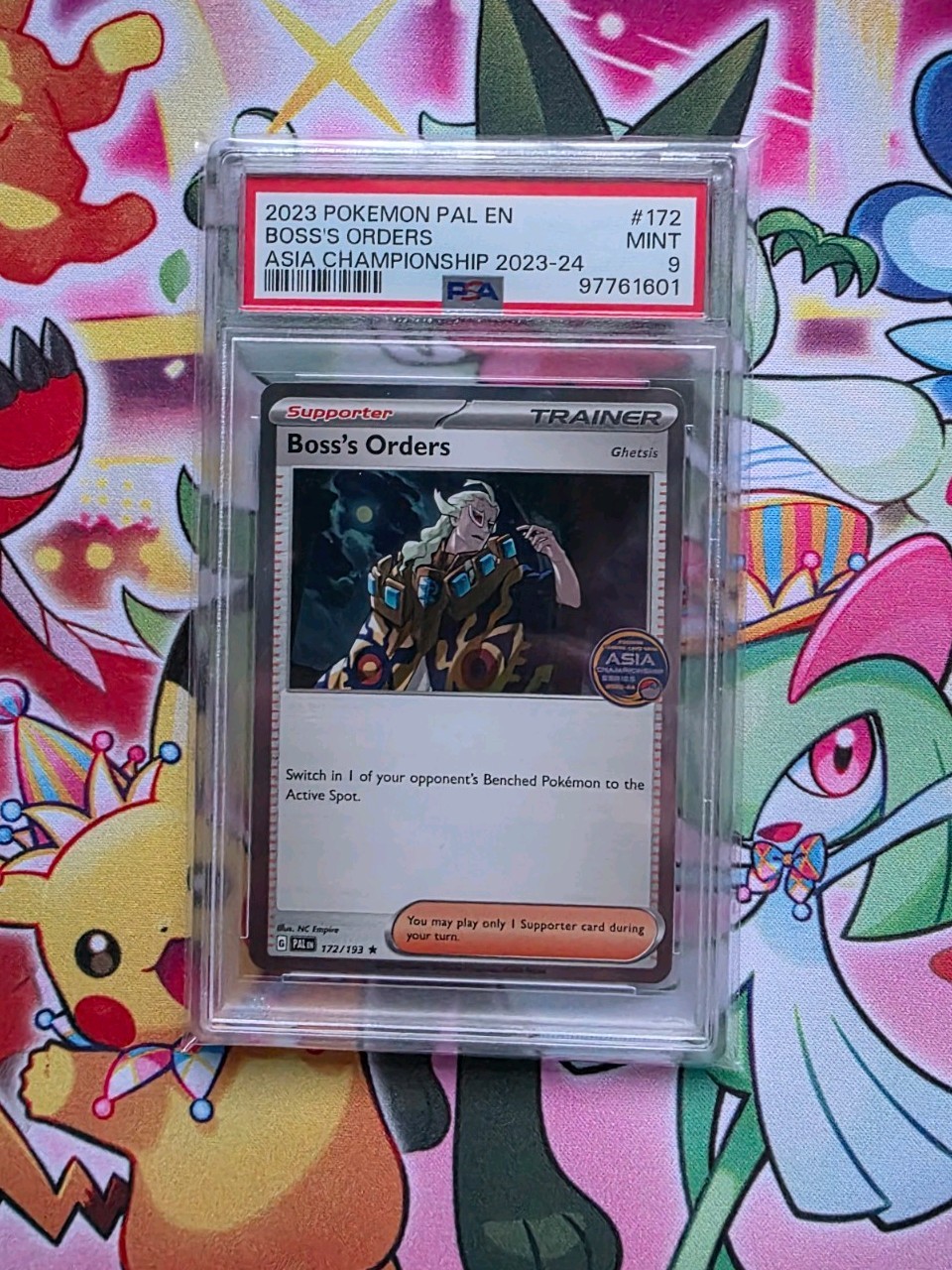 Pokemon Asia Championship Series Boss's Orders PSA 9 Mint Pokemon Asia Championship Series Boss's Orders PSA 9 Mint