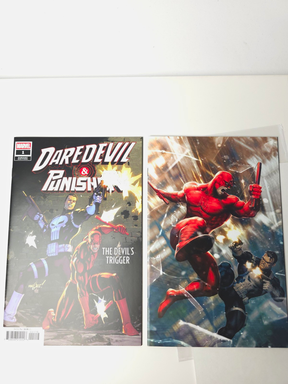 Daredevil Punisher Devil's Trigger #1 Marquez 1:25 + Lim 1:100 Virgin Comic Lot