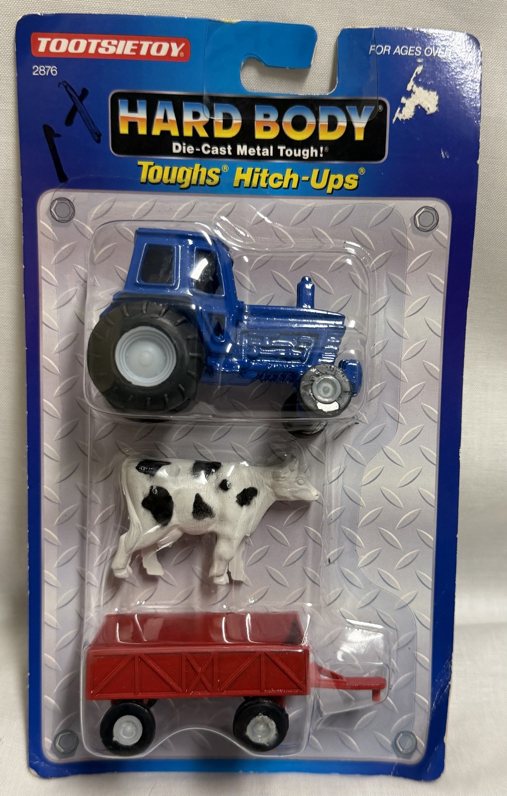 Vintage 1992 Tootsie Tough Hitch Tractor & Cow