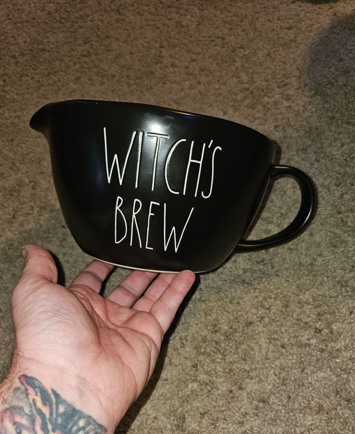 Halloween Rae Dunn Witches' Brew Family Batter Pitcher 8.5