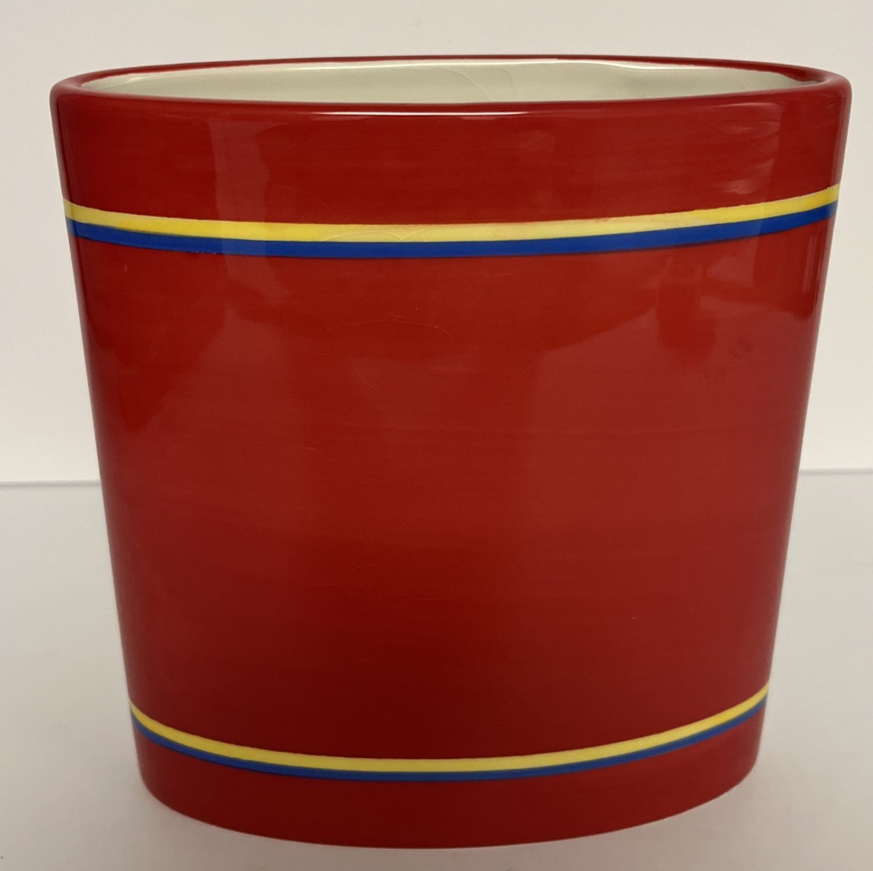 FTD Red Ceramic Planter “A Gift From FTD” Floral Container Vase Planter Pot