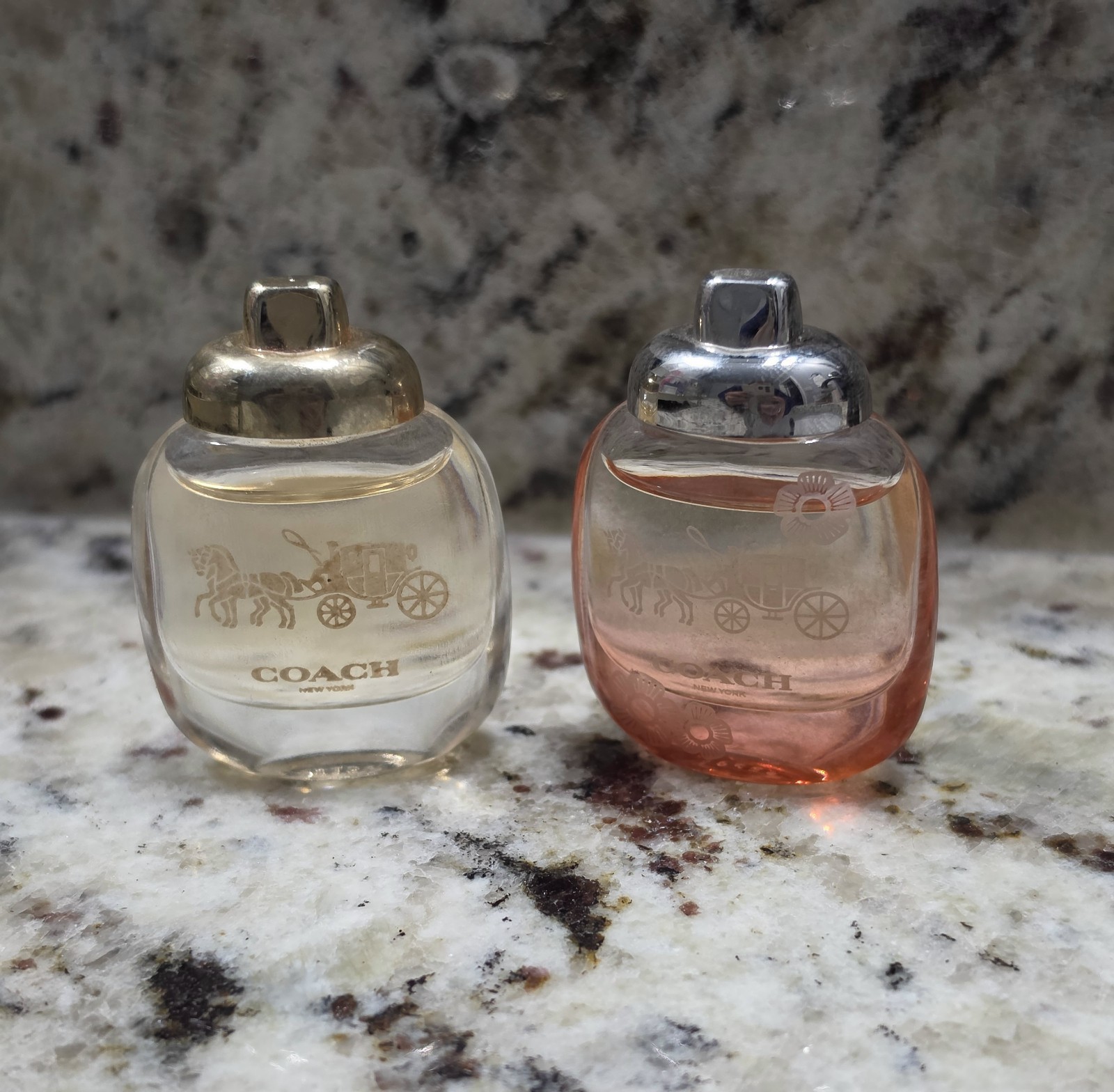 Coach New York Eau de Parfum Miniature Bottles 4.5 ml Lot of 2