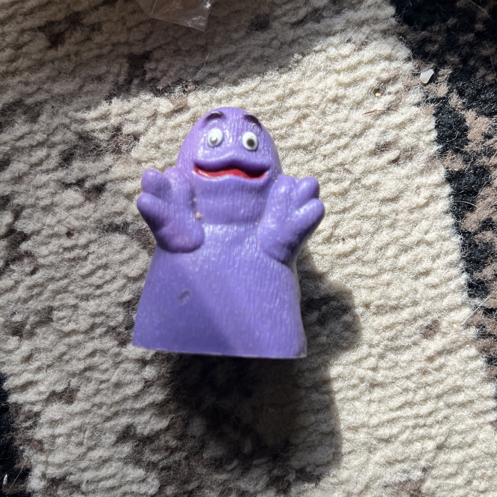 Vintage 1984 McDonald's GRIMACE Plastic Pencil Sharpener And Ruler