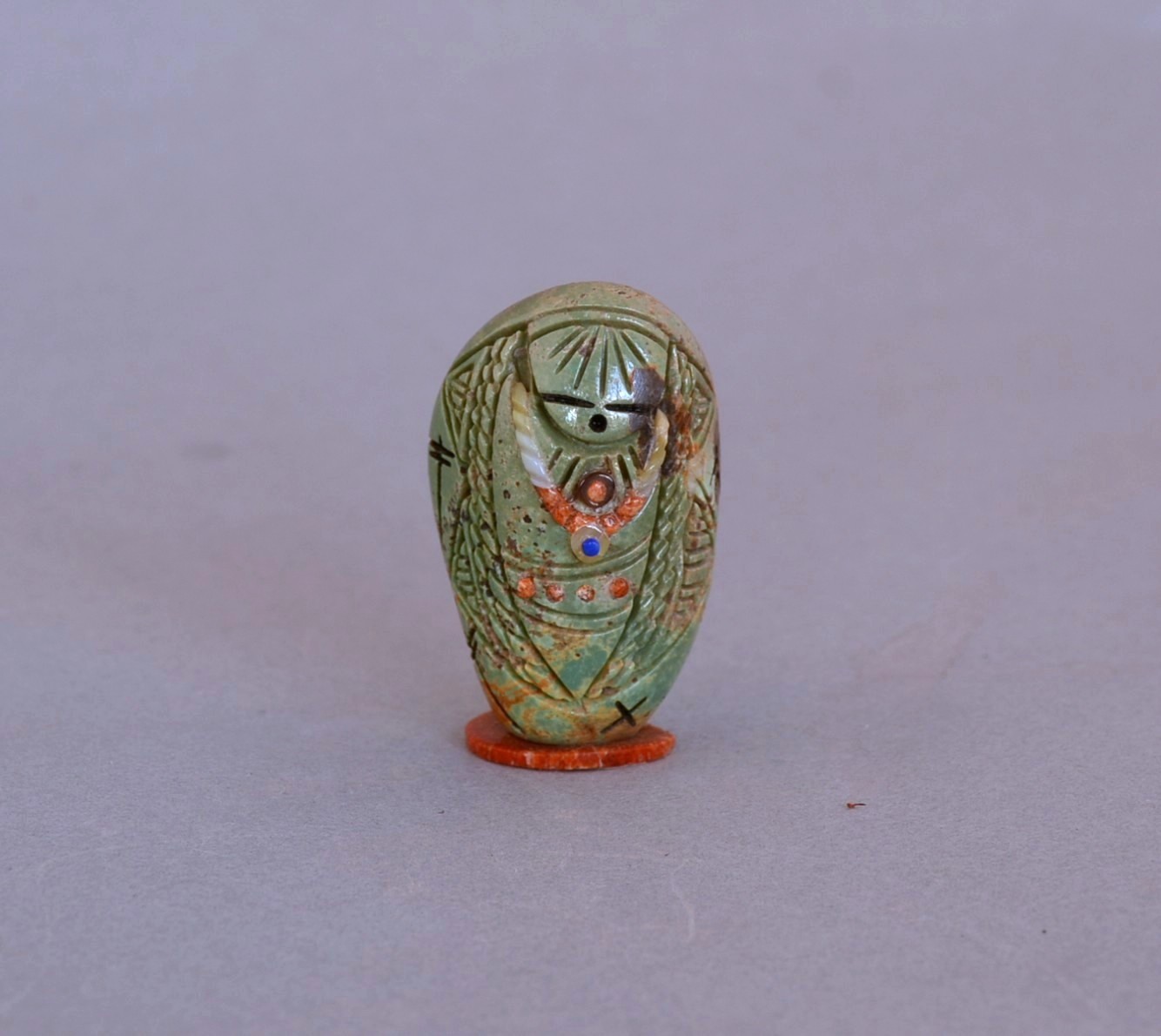 Vickie Quandelacy -  Zuni Vintage Handcarved Turquoise Maiden Fetish