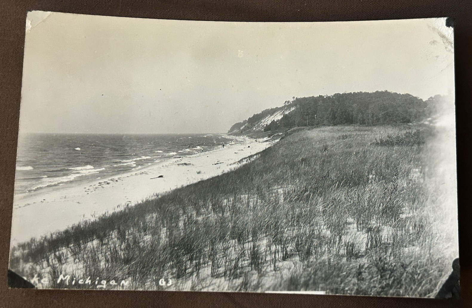 RPPC Lake Michigan Shoreline, Michigan Undivided Back. RPPC Lake Michigan Shoreline, Michigan Undivided Back.