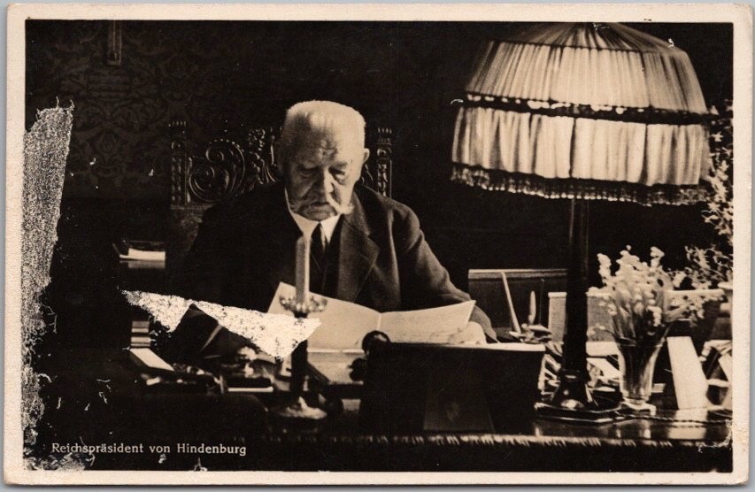 Vintage 1933 German Photo RPPC Postcard \