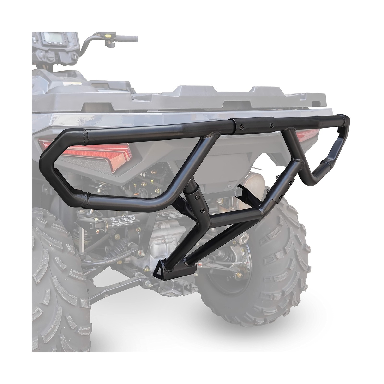 Rear Bumper for Polaris Sportsman 450 570 21-26, Steel Rear Brush Guard Rear Rear Bumper for Polaris Sportsman 450 570 21-26, Steel Rear Brush Guard Rear