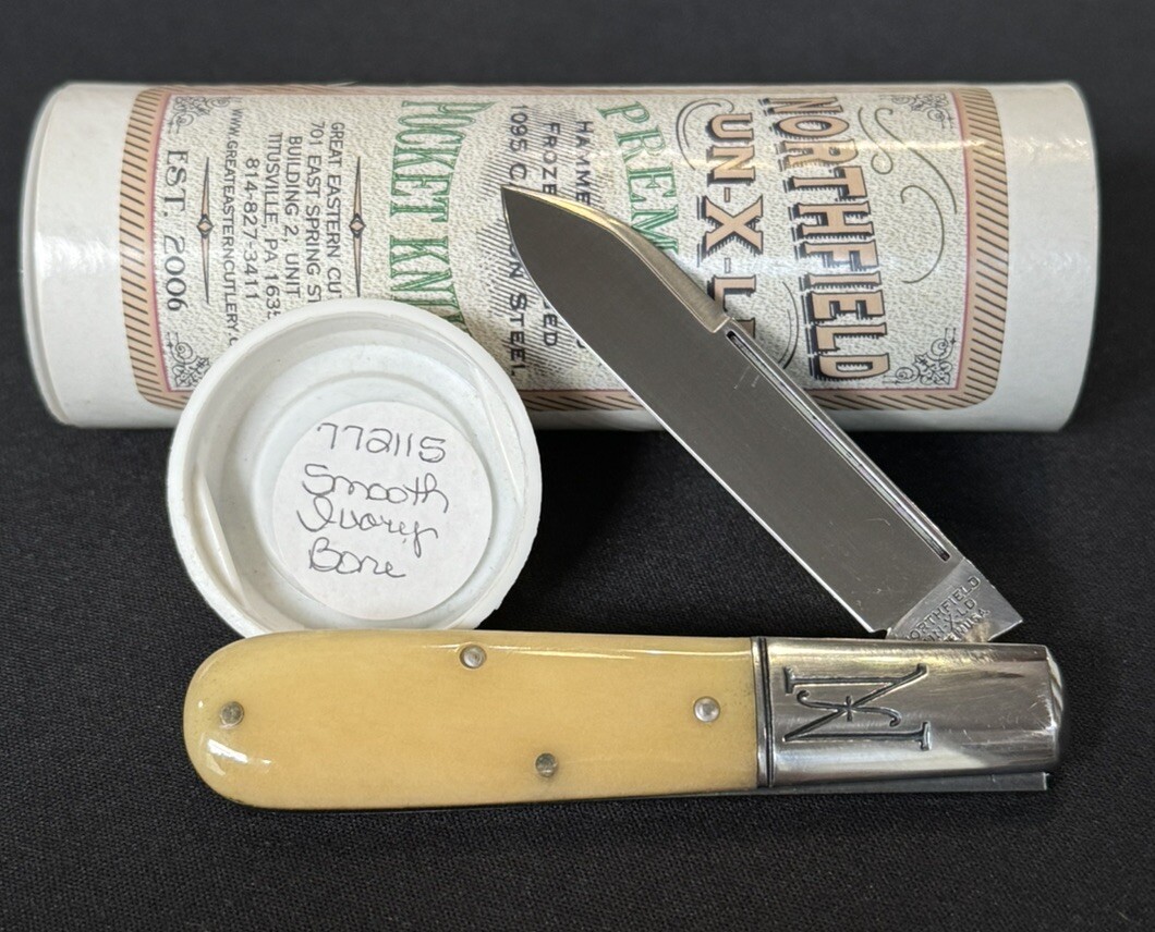 🔥Great Eastern Cutlery GEC Northfield 77 Yankee Barlow Jack Smooth White Bone