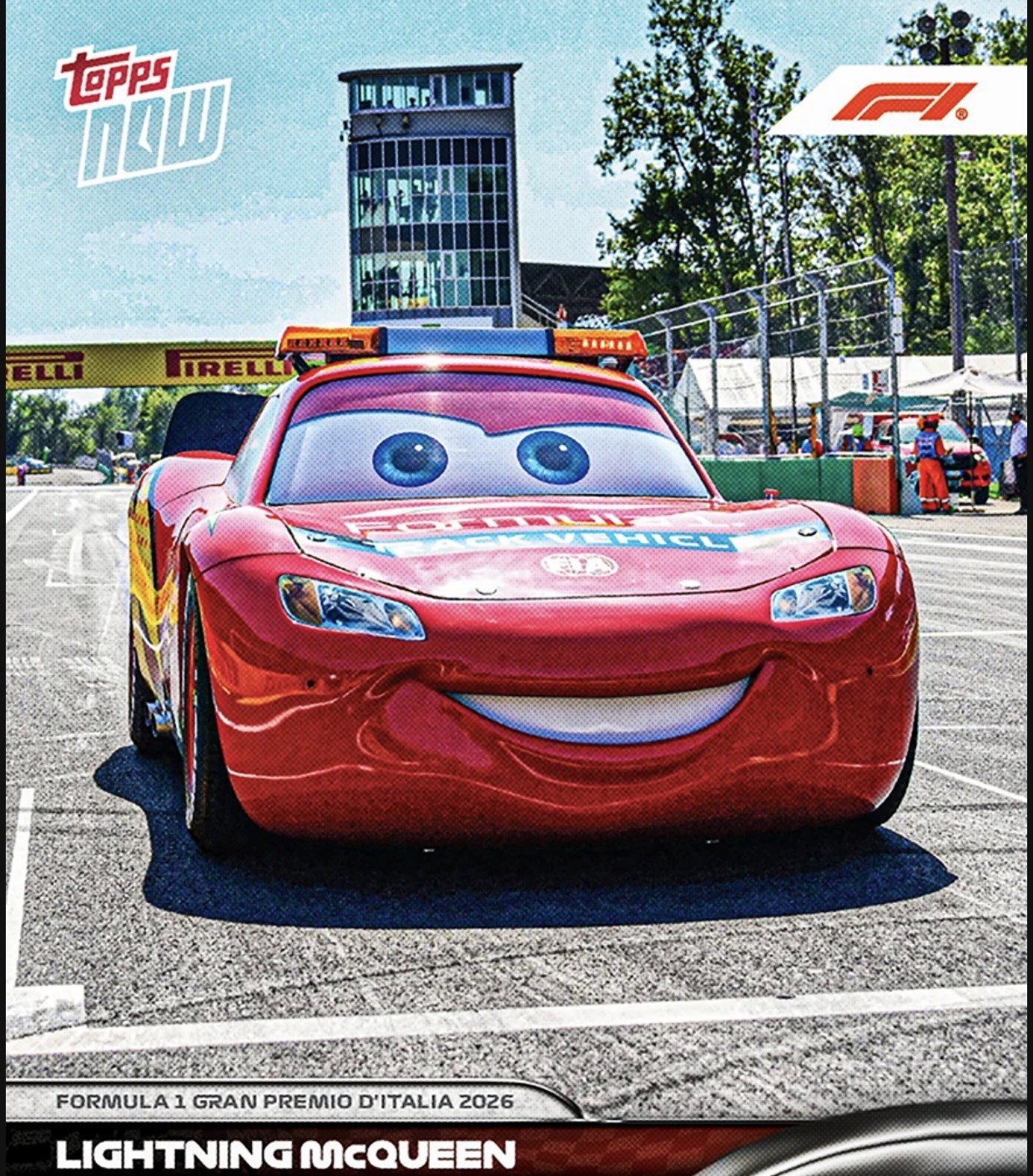 PRESALE 2026 Topps NOW F1 Lightning McQueen #55 Disney Pixar BASE CARD