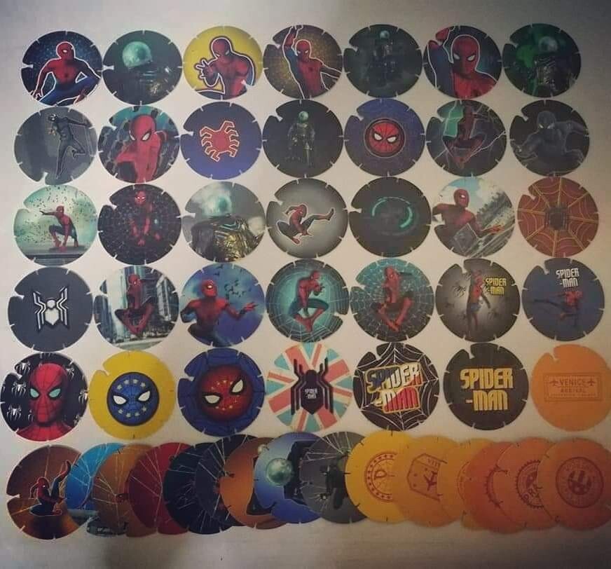 MEXICO - 50 TAZOS ( POGS ) - SPIDERMAN - FLY TAZOS - 2019 - FULL SET - RARE MEXICO - 50 TAZOS ( POGS ) - SPIDERMAN - FLY TAZOS - 2019 - FULL SET - RARE