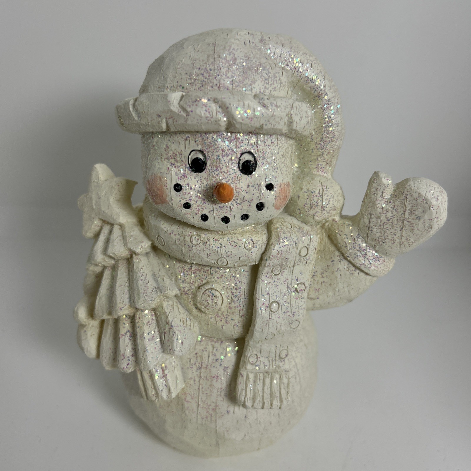 Super Cute Glittery Snowman and Tree