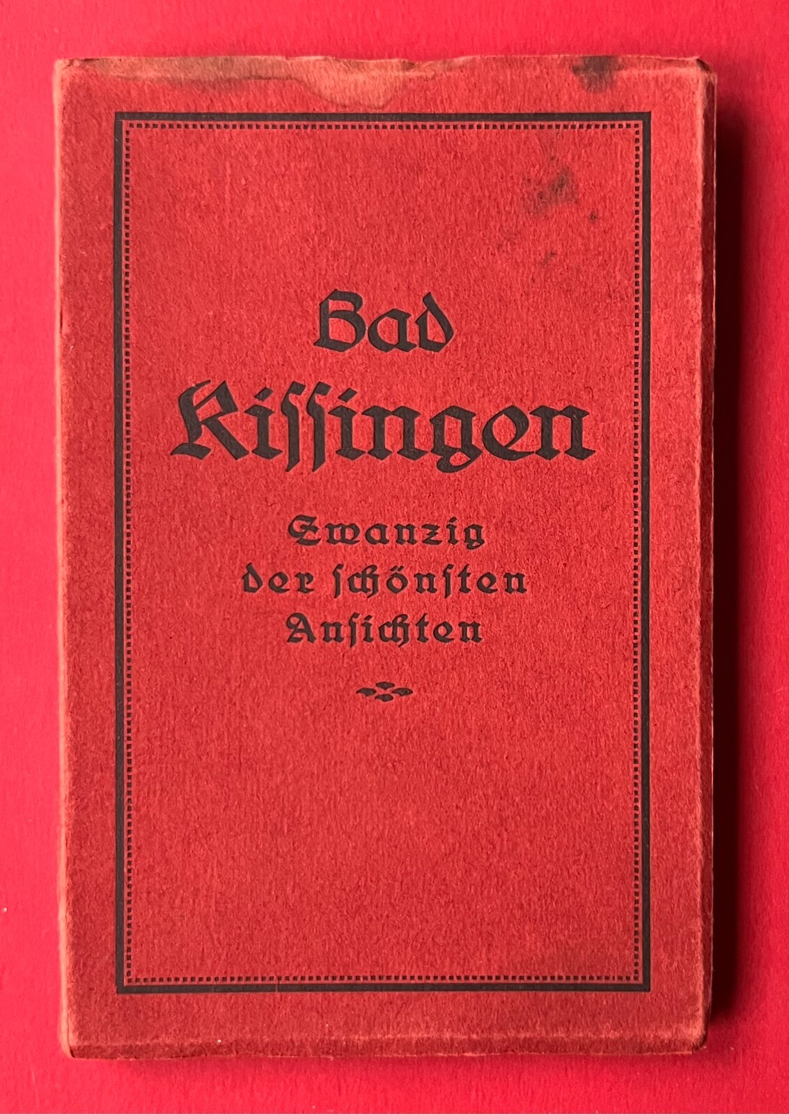 Leporello Album with 20 x Postcards Bad Kissingen in Bavaria City Views (148315