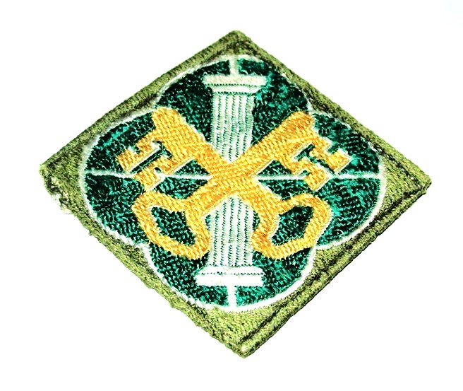SCARCE ORIGINAL SMALL 1960's WOVEN 93rd MILITARY POLICE BATTALION PATCH (GLOWS)