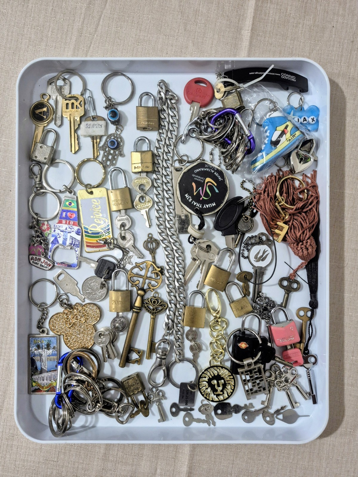 JUNK DRAWER LOT Keys Locks Keychains & OTHER JUNK DRAWER LOT Keys Locks Keychains & OTHER